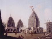 unknow artist A Group of Temples at Deogarh,Santal Parganas Bihar china oil painting reproduction